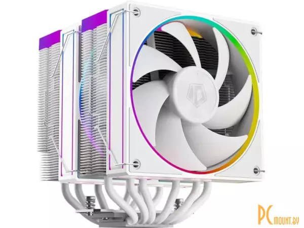 кулер SocAll Frozn A620 ARGB White ID-Cooling (270W, 29.9дБ, fan 120мм, 2000об/мин, PWM, FDB, ARGB, LGA1700/1200/1151/1150/1155/1156/AM5/AM4) Frozn A620 ARGB White