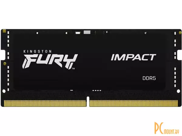 память soDDR5 32Gb 4800MHz  Kingston FURY Impact (CL 38T, тайминги 38-38-38, напряжение 1.1 В) KF548S38IB-32