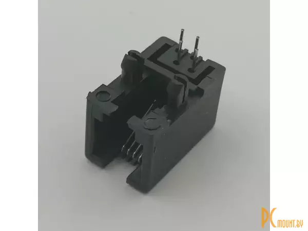 RJ11 PCB mounting, 6p6c, 6-контактная розетка, не экранированная, для монтажа на печатную плату