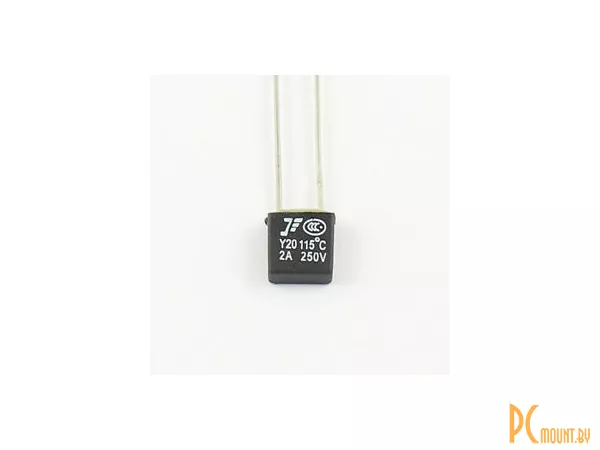 Термопредохранитель, Y20 Thermal Fuse 2A 6x7 Small Square type 115 degrees 2A 250V Thermal cutoff 6mm x 7mm THD