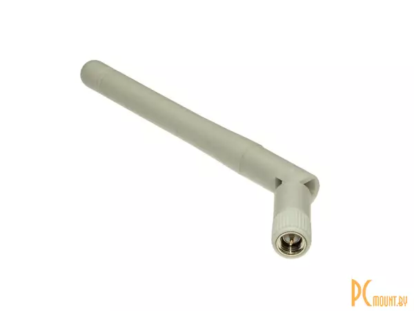 Antenna Wi-Fi 5db SMA-P white  Малогабаритная штыревая Wi-Fi антенна поворотная