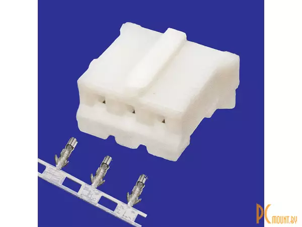 HB-03 (MU-3F) pitch 2.0mm +terminal, Разъём питания низковольтный (розетка), шаг 2.0 мм, клеммный, 3 контакта