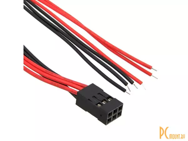 BLD 2x03 Разъем 2x3Pin female, провод AWG26 300мм