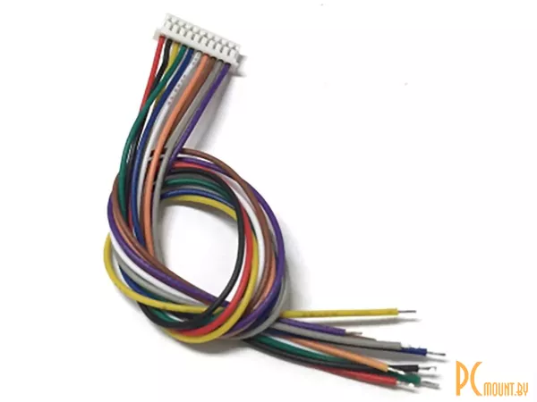 JST-SH 1.25мм Разъем, 10 pin female, провод 100mm AWG28