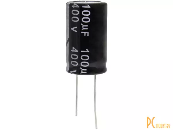 100 UF 400V 105*C 18*32 (JWCO) Конденсатор электролитический 100мкф 400В, серия KM