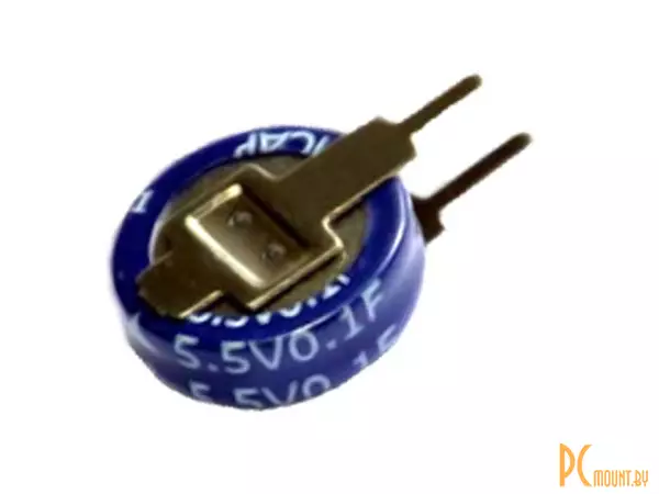 SE-5R5-D224VYV3C 0.22F 5.5V Ионистор (суперконденсатор) 0.22Ф 5.5В 11.5x5 KAMCAP