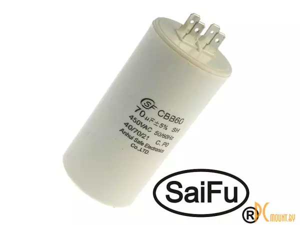 CBB60  70UF   450V (SAIFU) Конденсатор пусковой