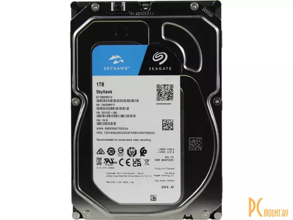 HDD  SATA-III 1Tb SkyHawk ST1000VX013 5400RPM 256Mb 6Gb/s Seagate