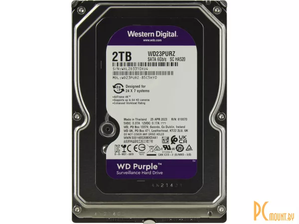 Жесткий диск 2TB WD WD23PURZ SATA-III