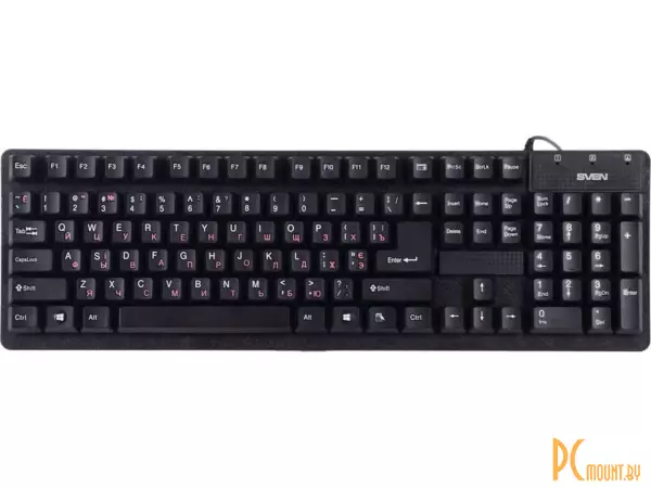 Клавиатура Sven Standard 301 Black, USB + PS/2