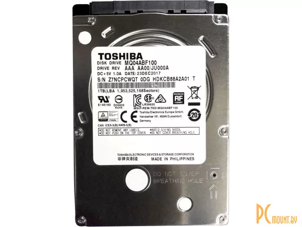 Жесткий диск 1TB  Toshiba MQ04ABF100 SATA-III