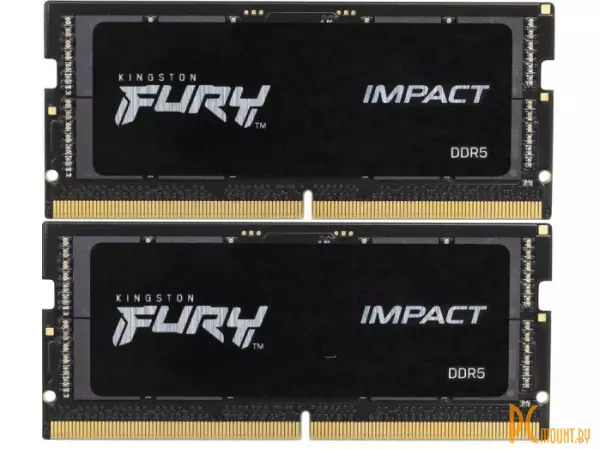 SO-DIMM DDR5 32Gb KiTof2 PC-48000 6000MHz Kingston FURY Impact (KF560S38IBK2-32) CL40