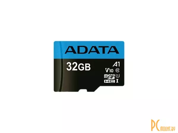 Карта памяти Micro SD 32 Gb ADATA Premier (AUSDH32GUICL10-RA1) microSDHC Memory Card UHS-I U1 + microSD-SD Adapter