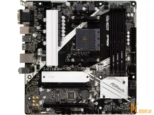 Материнская плата Asrock A520M PRO4 Soc-AM4