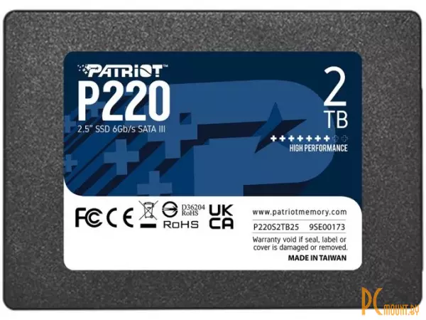 SSD 2TB Patriot P220S2TB25 25" SATA-III