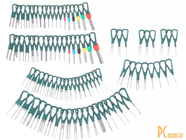 Набор экстракторов для разборки автомобильных разъемов, 91шт, в пакете