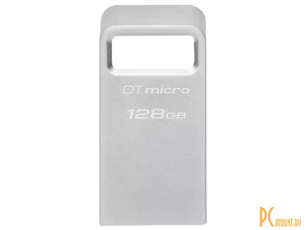 USB память USB Flash-накопитель Kingston DataTraveler Micro 128Gb серебристый () DTMC3G2/128GB