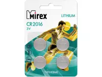 Батарейка CR2016 Mirex литиевая блистер 4 шт.