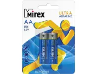 Батарея щелочная Mirex LR6 / AA 1.5V  2 шт (2/24/240), ecopack