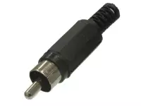 7-0206 / RP-405 black Разъем RCA штекер  на кабель черный