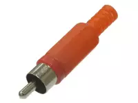 7-0206 / RP-405 red Разъем RCA штекер на кабель красный