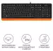 Клавиатура A4Tech Fstyler FK10 Black-Orange